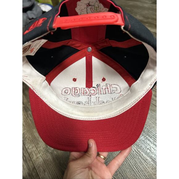 Vintage Chicago Blackhawks Hat NHL Cap Snapback Hockey AJD - Picture 3 of 5